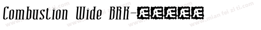 Combustion Wide BRK字体转换